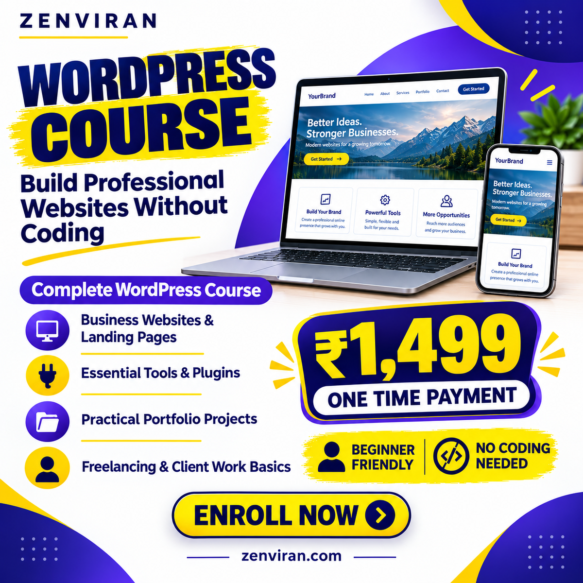 Master WordPress. Build Websites. Unlock New Opportunities.
